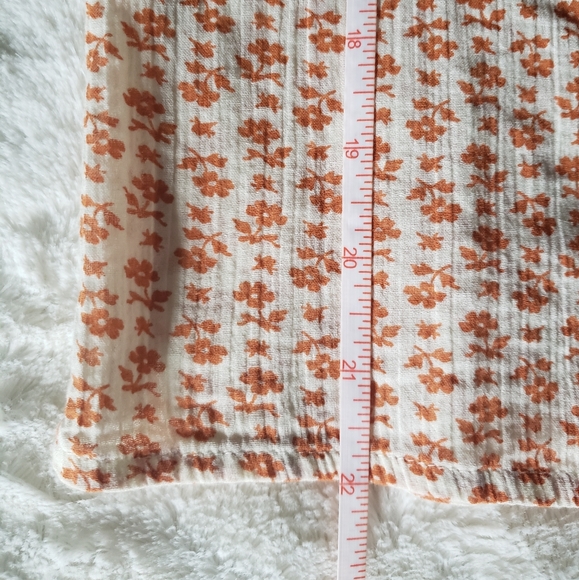 Madewell Ruffle-Yoke Prairie Top in Cutout Blooms, Size Small - Picture 14 of 16